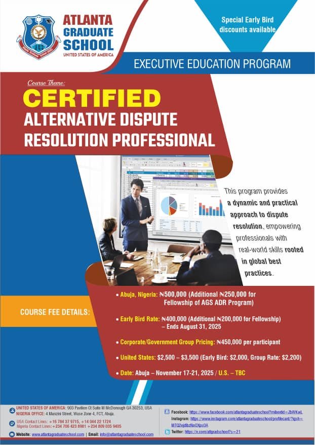 Certified Alternative Dispute Resolution Professional (CADRP)